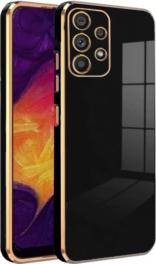 KARWAN®️ Luxury 6D Chrome Back Cover Case Compatible for Samsung Galaxy A52 |Slim Shockproof Soft TPU | Raised Lips Protection | Camera Protection | Stylish Back Case and Cover |-Black (B0BGF15G6S) Amazon Price History, Amazon Price Tracker