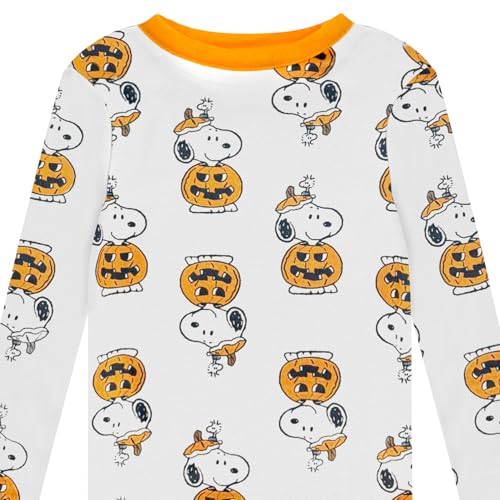 Peanuts Toddler Halloween Pajamas - Kids Snoopy 2 Piece Boys Girls PJ Set For Holiday, Long Sleeve & Pants - Official License4