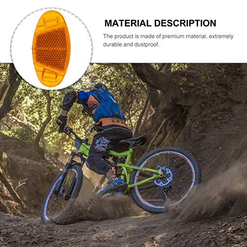 FAVOMOTO Kit de Refletores de Bicicleta Com 12 Peças Refletores de Raios de Roda Refletores de Adver