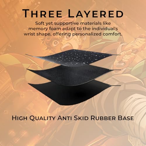 Image of BESTOR Mouse pad with Precise Cut Edges, Waterproof Surface & Non-Slip Rubber Base Stitched Edges Gaming Mouse Mat for Laptop (60cmx34cm)