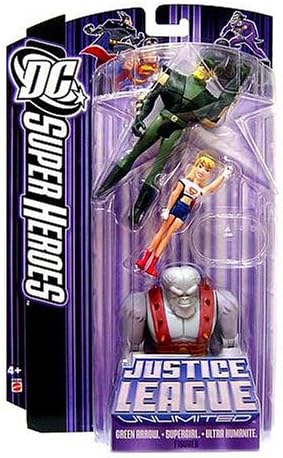 DC Super Heroes Justice League Unlimited Action Figure 3-Pack with Green Arro...