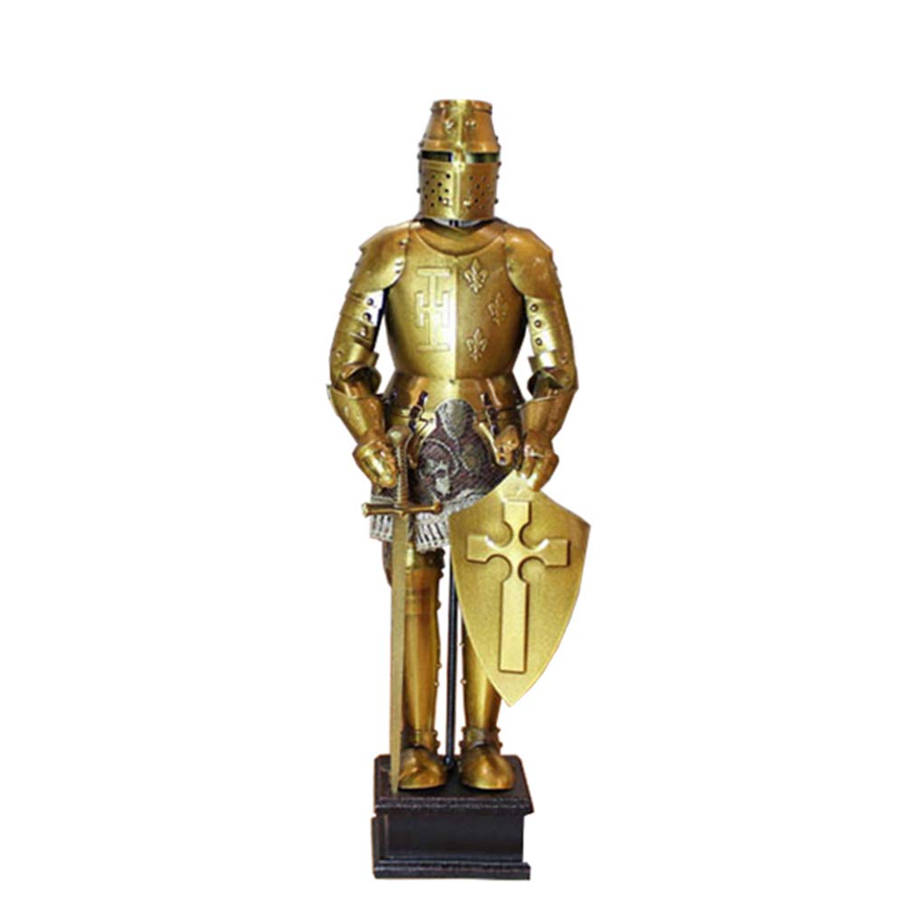Hars Standbeeld Buigen Middeleeuwse Knight Vorm Desktop Houder Stand for Pen Sigaren Desktop Houder Decoratie Armor Soldier Statue Dierenstandbeelden