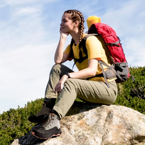 NORTIV 8 Women's Waterproof Hiking Boots Outdoor Trekking Camping Trail Hiking Boots - Image 6