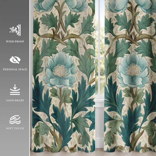 Draperies intérieures à oeillets haut de gamme bleues 140x200 cm - 7