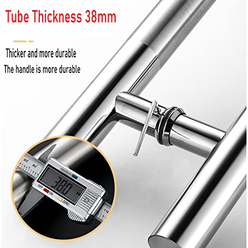Poignée push-pull double face en acier inoxydable brossé pour pose intérieur - 4