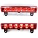 Third 3rd Brake Tail Light Center High Mount Stop Light LED Replacement fit for 2000-2006 Chevy Suburban Tahoe(Red)