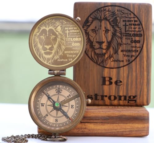 Brújula de Bolsillo con Caja de Madera Grabada miniatura 2