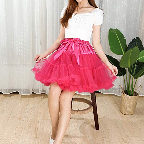 Image of Tutu Skirt as Well as Petticoat above Knee Underskirt Tulle Crinoline slip
