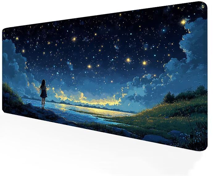 Tapis de souris ciel étoilé XXL, une excellente idée de cadeau pour gamer
