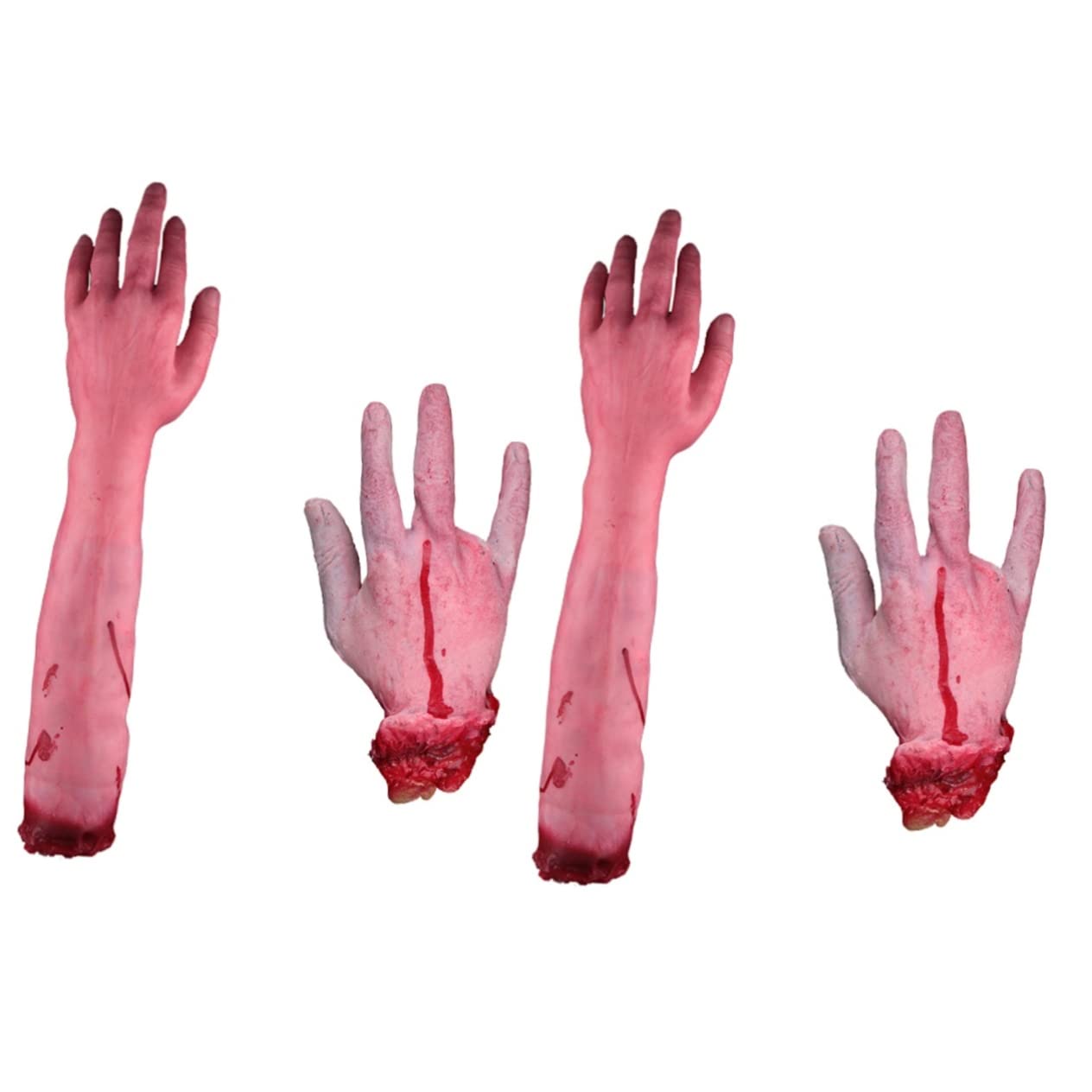 Artibetter 4piezas Juguete De Broma De Halloween Mano y Rotos Falsa para Fiesta De Terror Accesorios De Disfraz y Bromas Divertidas