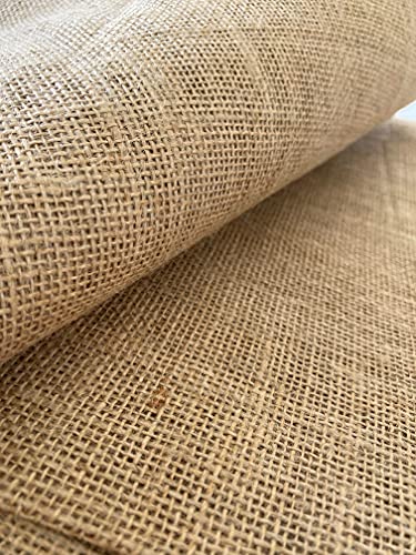 IPEA Jute Gewebe Jutestoff – 140 x 120 cm - Hergestellt in Italien – Stoff aus Naturfasern – Jute-Zuschnitt - Stoff für Polster Dekorationen Accessoires Parteien DIY – Natürliche Farbe Tela in Juta
