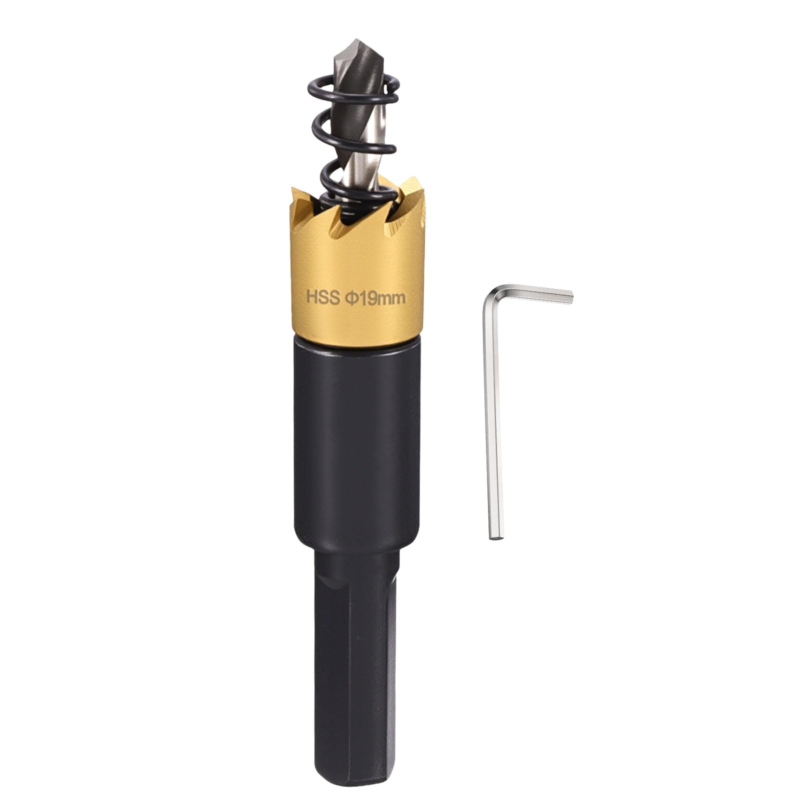CoCud 3/4" 19mm Hole Saw 4241 High Speed Steel Hole Cutter Gold Tone