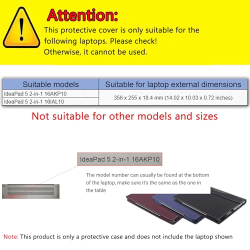 Funda para laptop Lenovo IdeaPad 5 2-en-1 16AKP10 16 pulgadas miniatura 2