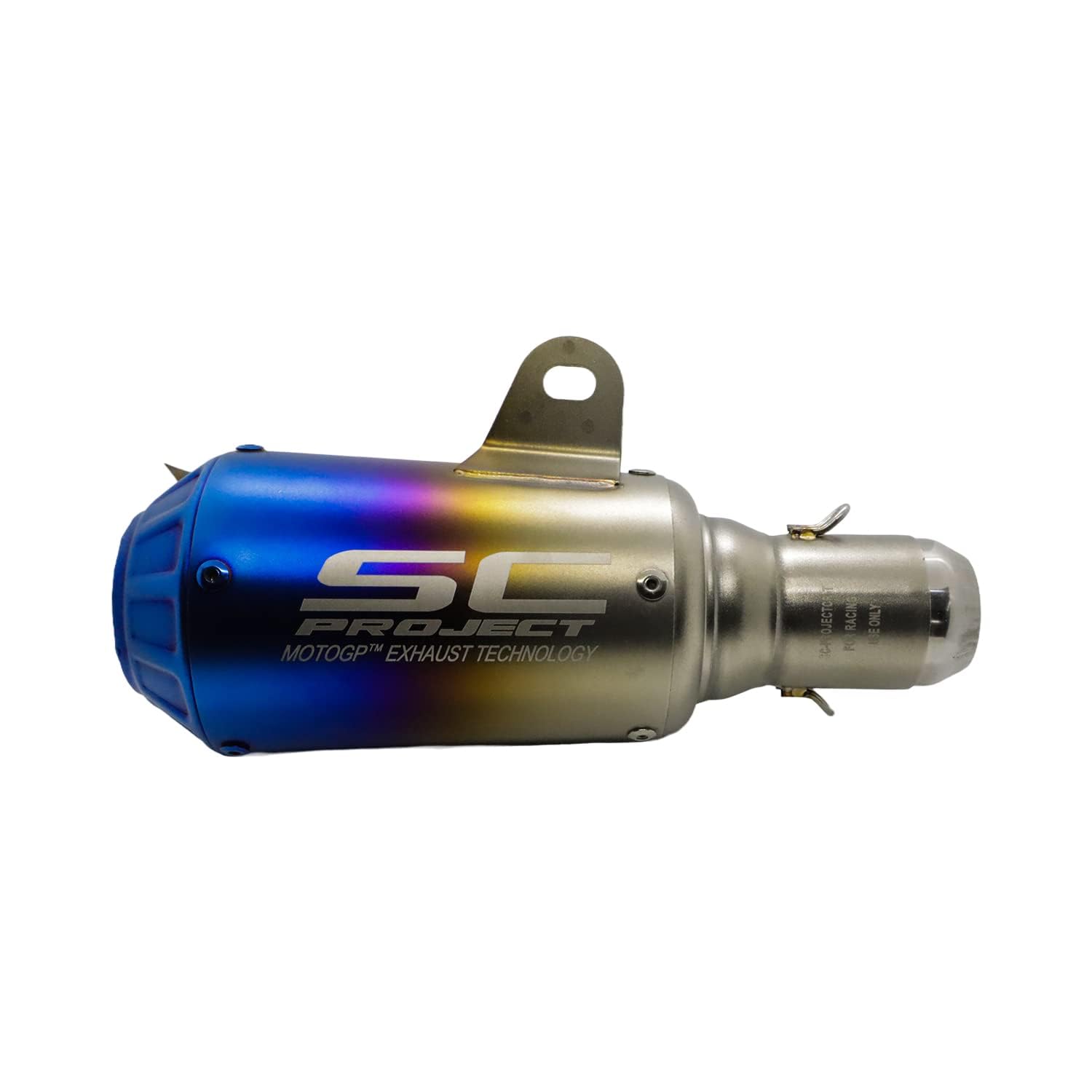 Autobrandz Universal Stainless Steel Slip On Exhaust 36-51 mm Muffler Pipe for All Bikes/Motorcycle (Small Rainbow, Multi-color)-picture-30
