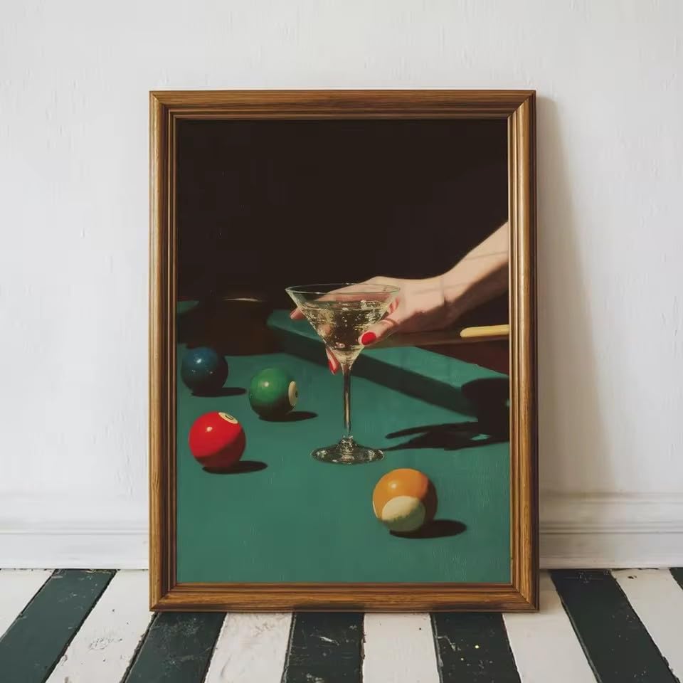 Affiche vintage de bar decoration murale prête à suspendre 60 x 90 cm