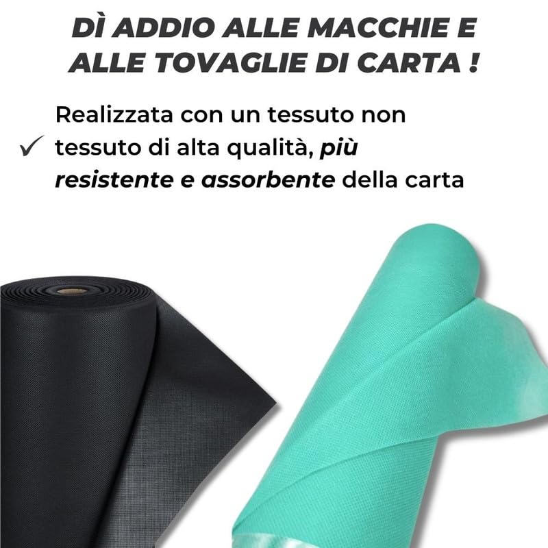 Nappe Jetable En Tissu Non Tissé (TNT) - Rouleau 80 Cm X 20 M - Pour Fêtes, Anniversaires, Noël - Rouge - Imperméable Et Résistante