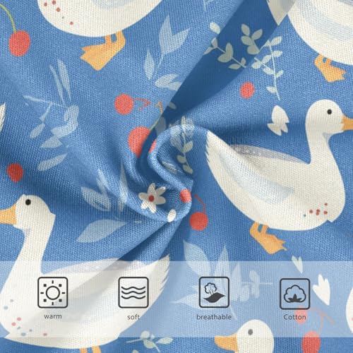 Wusikd White Ducks Girls' Underwear Cotton Girls Briefs Soft Toddler Underwear 2T3