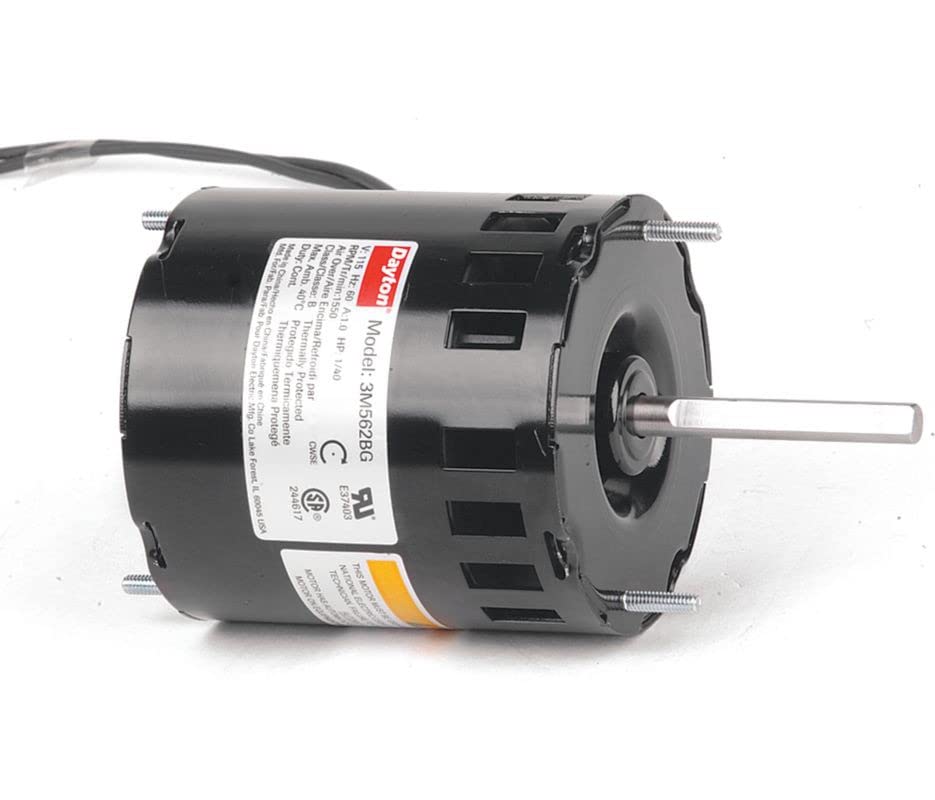 Dayton 3M562 HVAC Motor, 1/40 hp, 1550 RPM, 115V