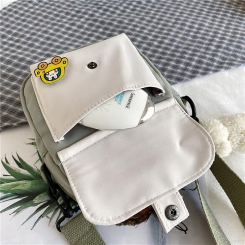 Cute Crossbody Bag for Women, Kawaii Shoulder Bag Purse with Pins and Cute Bear Pendant3