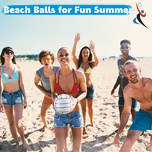 Jerify 12 Inch Inflatable Volleyball Beach Ball, PVC Material, 3 Pieces, Perfect for Kids and Adults, Ideal for Parties and Summer Activities