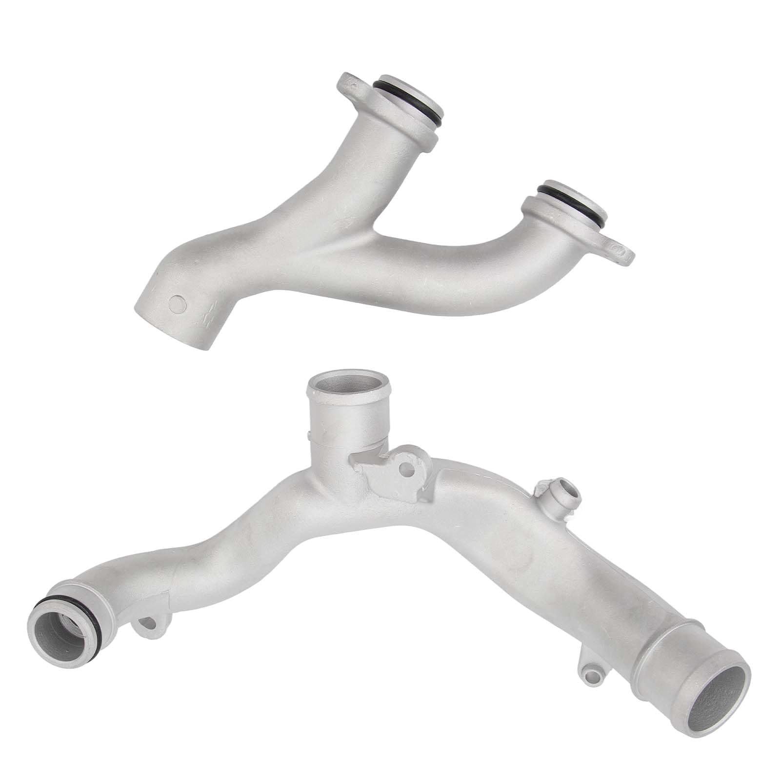 Akozon Rury Wylotowe Płynu Chłodzącego ze Stopu Aluminium LR090630, Zestaw Rur Układu Chłodzenia wodą Chłodnicy do Jaguara F?Type, F?Pace, XF, XE, XJ, i Sport Velar