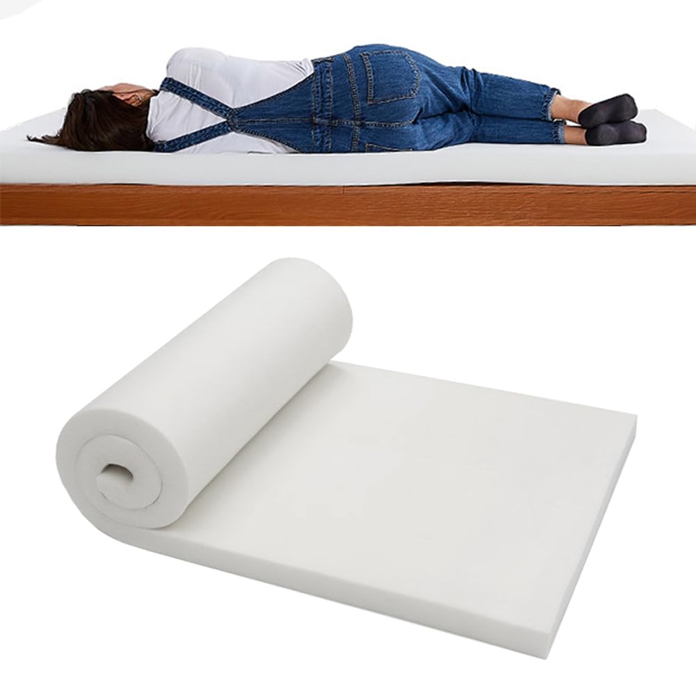 YOUGANG High Density Foam Mattress Topper, Firm, 10cm (90x190cm), Queen, White