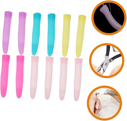 Miniatura 3 de 6 pares de mango de uñas cubierta protectora removedor de esmalte de uñas cutícula para uñas, cubierta de pinza de cutícula, cajas de herramientas