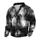 Banbry T-Shirt Faltbrett Sweater Retro Hemd Bunt Kariert Hemd Kurzarm Kariert Feuerwehrmann Sweatshirt Strand Tunika Spitze Kaschmir Rollkragenpullover Project Eightyfive Herren Pullover