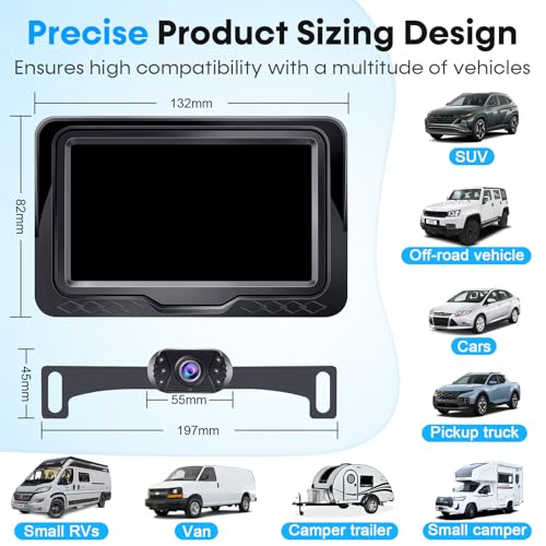 Backup Camera Ease Install for Car - USB Plug and Play, HD 1080P Rear View Camera Kit, Waterproof, Night Vision for Cars, Truck, SUV, Van, Camper by LeeKooLuu - Image 7