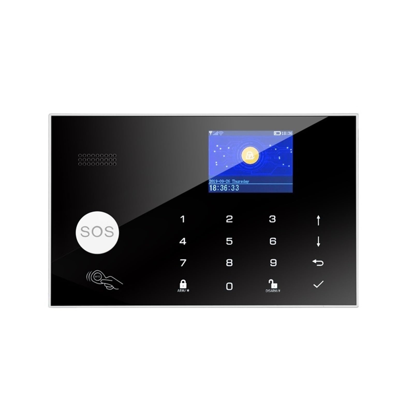 Sistema di Allarme di Sicurezza Domestica, Smart Alarm Wireless gsm Sicurezza Domestica con di Allarme Antifurto Sensore Movimento(W7B5)