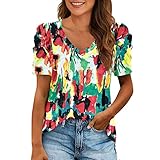 Anlässe: Diese Tops Für Frauen Eignen Sich Für Alle Gelegenheiten Und Die Ganze Saison! Perfekt Für Freizeit, Streetwear, Tanz, Clubwear, Büro, Schule, Outdoor, Urlaub, Outdoor, Strand, Training, Yoga Usw. Einfach Zu Allen Hosen, Leggings, Jeans, Shorts, Röcken, Kleidern Usw. Diese Süßen T-Shirts Mit O-Ausschnitt Machen Sie Stilvoll Und Werden Zu Einem Favoriten In Ihrer Loungewear-Garderobe