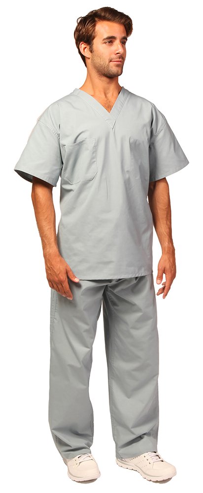 misty green scrub pants