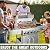 BESTFIRE 68,000 BTU 5+1 Burner Propane Grill - Stainless Steel BBQ with 647 sq in UPGRADED OIL-DRAIN Plates, Cast Iron Grates, Side Burner + FREE Food Clip for Outdoor Cooking