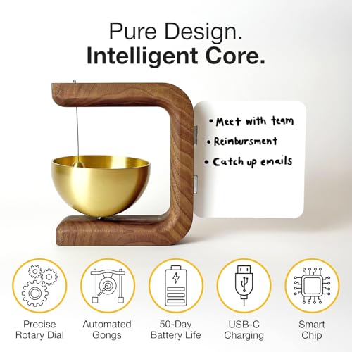 Pro Timer P2 - Elegant Wooden Pomodoro Timer - an Original Productivity Tool with Magnetic Memo Board – High-End Quality Desk Device for Focus, Meditation & Productivity - Ideal for Work & Study - Image 5