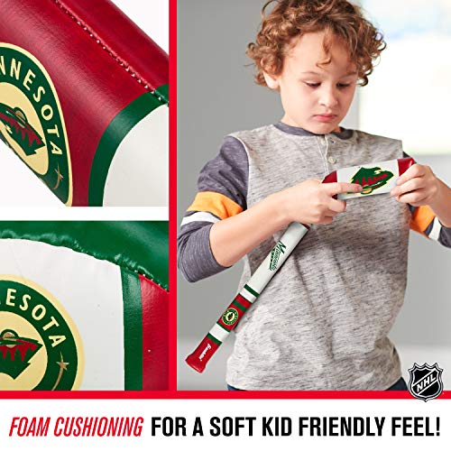Franklin Sports Minnesota Wild Nhl Mini Soft Hockey Stick Set - Nhl Team Soft Foam Mini Hockey Stick And Ball Set - Great Toy For Kids #TOP4