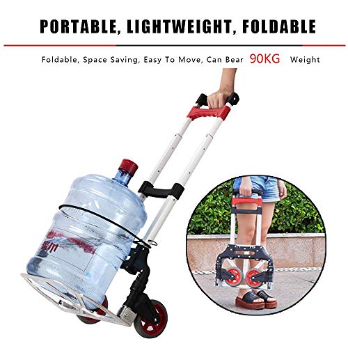 Carretilla plegable multiusos carga 45 kg, negra miniatura 7