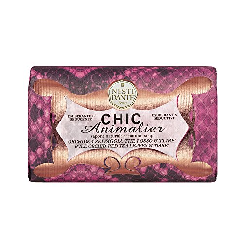Nesti Dante Nesti dante chic animalier natural soap - wild orchid, red tea leaves and tiare, 8.8oz, 8.8 Ounce