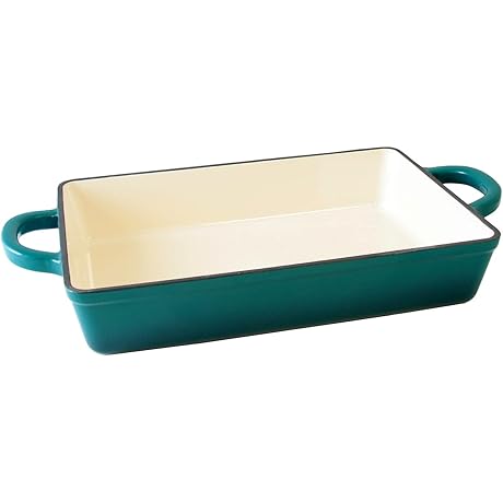 Crock Pot Cast Iron Enameled Cast Iron Lasagna Pan