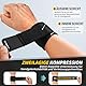 CAMBIVO Handgelenk Bandagen Krafttraining, 2 Stück Verstellbare Handgelenkstütze Wrist Wrap für Fitness, Gym, Sportschutz