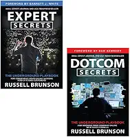 Russell Brunson 2 Books Collection Set (Expert Secrets, Dotcom Secrets)
