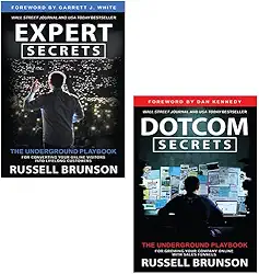 Russell Brunson 2 Books Collection Set (Expert Secrets, Dotcom Secrets)