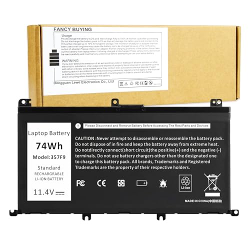 Fancy Buying 74Wh New 357F9 Laptop Battery for Dell 15 7000 7559 7567 7566 7759 7557 5577 INS15PD Series P57F P57F003 P65F P65F001 0GFJ6 71JF4 0GFJ6 071JF4