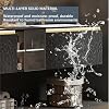 Double Bathroom Vanity with Sinks - Floating Bathroom Vanity Set | Includes LED Smart Defogging Mirror Cabinet & Faucet | Multi-Layer Solid Wood Material | Luxury Design Style (Brown, 52 in)