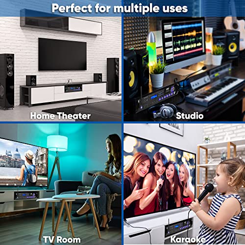 Pyle Bluetooth Hybrid Amplifier Receiver - Home Theater Pre-Amplifier With Wireless Streaming Ability, Mp3/Usb/Sd/Aux/Fm Radio (3000 Watt) #TOP4