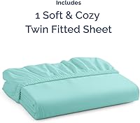 Vista 719 de King Fitted Bed Sheet - Bottom Single Fitted Sheet Only - Ultra-Soft Hotel Luxury Bedding w/ 8-16 Inch Deep Pockets - Breathable, Cooling & Wrinkle