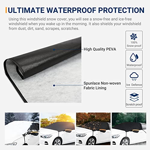 Astroai ASPEVA-BK Car Windshield Snow Cover thumb #4