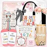 50th Birthday Gifts for Her Cool 50 Year Old Birthday Gifts for Woman Vintage 1976 Gift Ideas for Women Unique 50 and Fabulous Gift for Her Turning 50 Present for Females Mom Sister Friend Wife