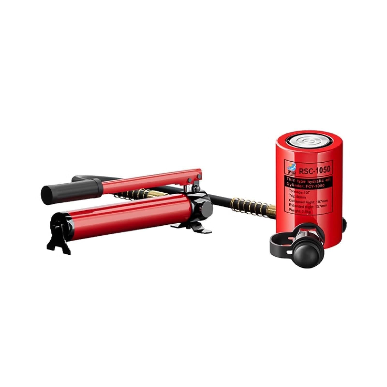 10T Hydraulik-Wagenheber, Hydraulikzylinder-Wagenheber, manuelle Hydraulikpumpe mit CP-700, Wagenheber-Kit, Hubzylinder mit automatischem Rückzug