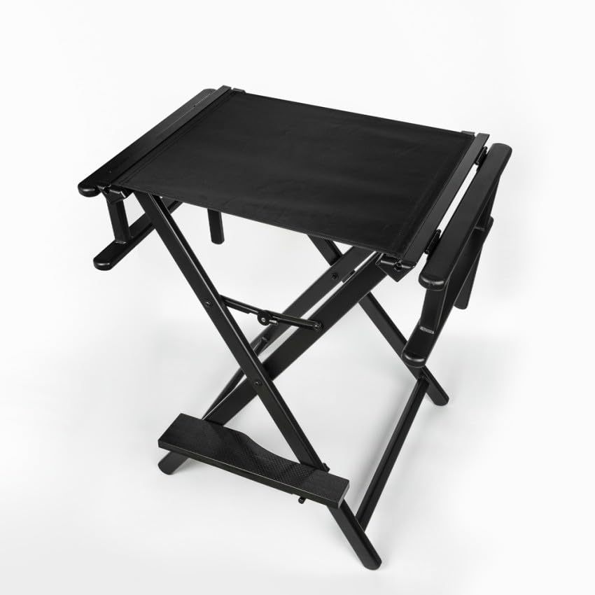 Produce Shop Chaise Pliante pour Maquillage Professionnel Noire Steven