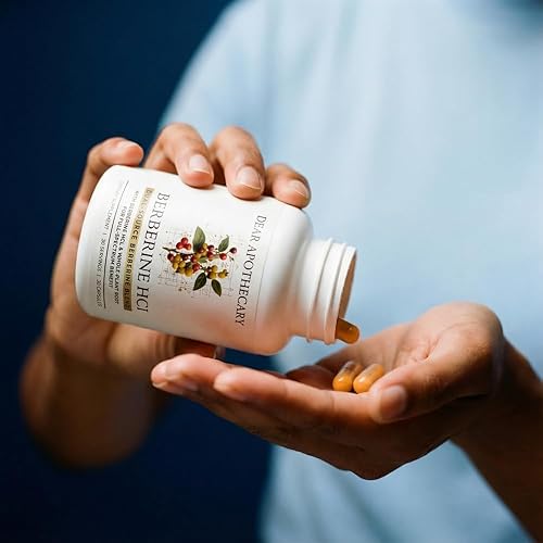 Miniatura 5 de Dear Apothecary Berberine HCI Blend 1200mg - Berberis Aristata Corteza y Raíz, Suplemento de berberina de alta potencia para una absorción óptima,